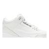 Air Jordan 3 Retro 'Pure Money' 2007 (Unisex) White / Metallic Silver Vintage Basketball Shoes 136064 103