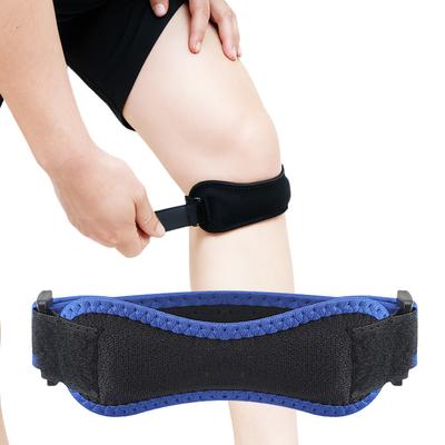 Adjustable Eva Soft Pad Knee Strap Patella Tendon Protector Running Cycling Gym Sports Knee Support Compression Wrap Unisex Pain