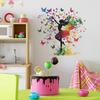 Creative and Colorful Butterfly Girl Flower Stickers for Bedroom Living Room and Commercial Space Beautification and Decoration