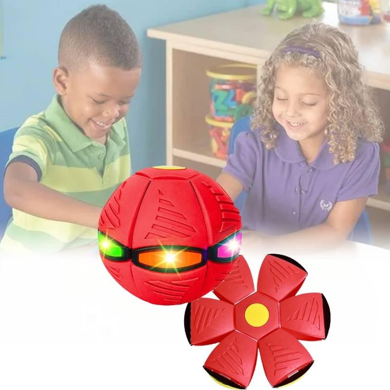 Colorful Glow In The Dark Flying Saucer Bouncy Ball For Indoor Outdoor Fun Toys