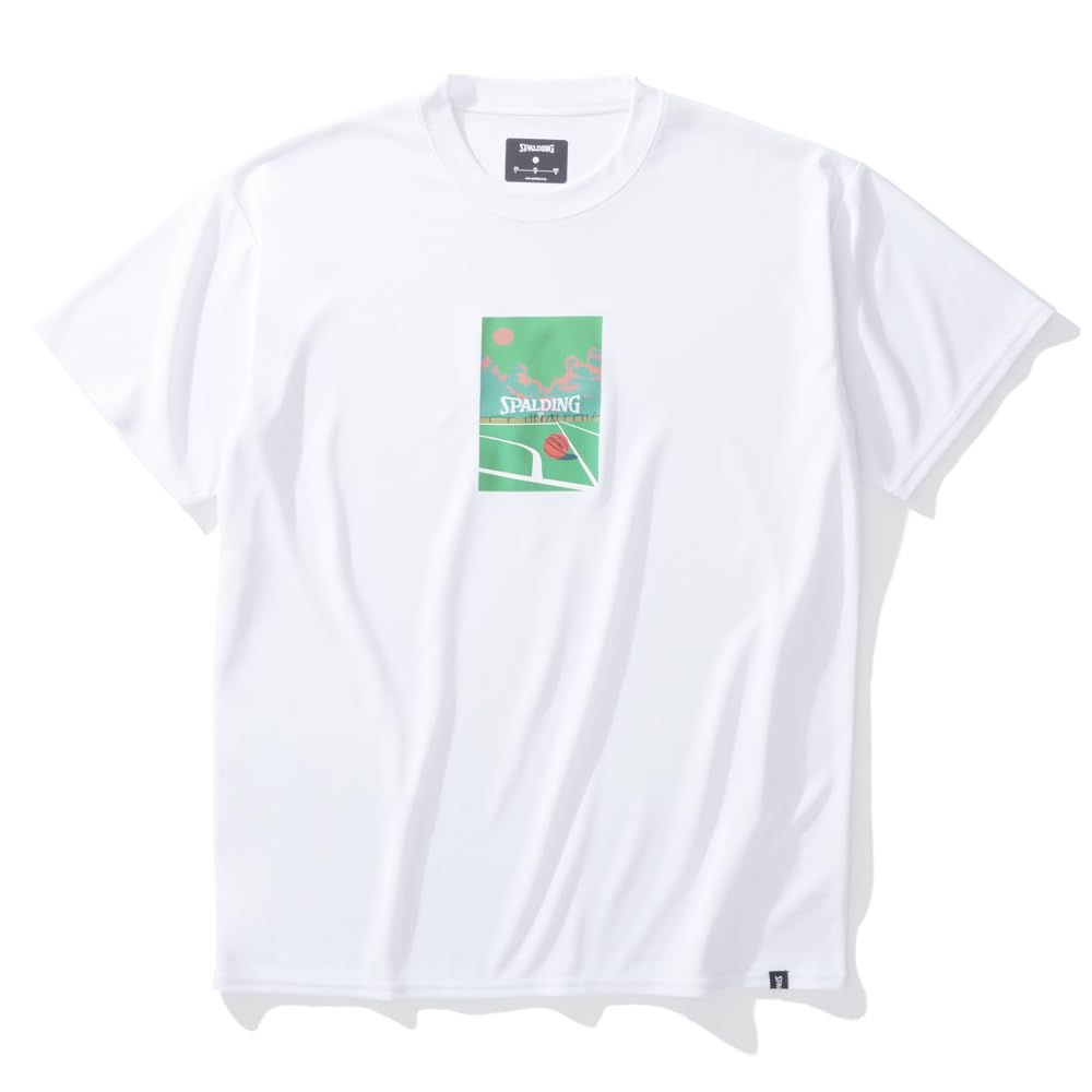 

Spalding Ball on the Court T-Shirt, White, XL, SMT24116