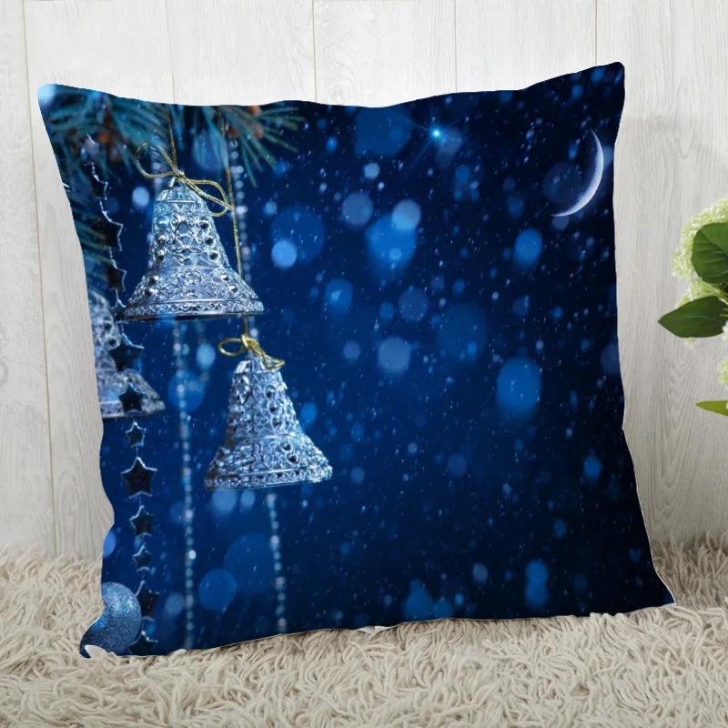 Custom Decorative Pillowcase Christmas Square Zippered Pillow Cover 35X35,40x40,45x45cm(One Side)