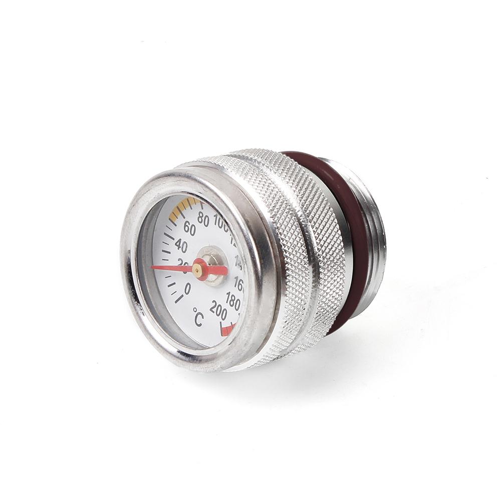 M30X1.5 Motorcycle Fuel Cap Tank Oil Temperature Gauge Engine Valve Cover Oil Filler Cap For 87-98 Kawasaki 650 KLR CAP021