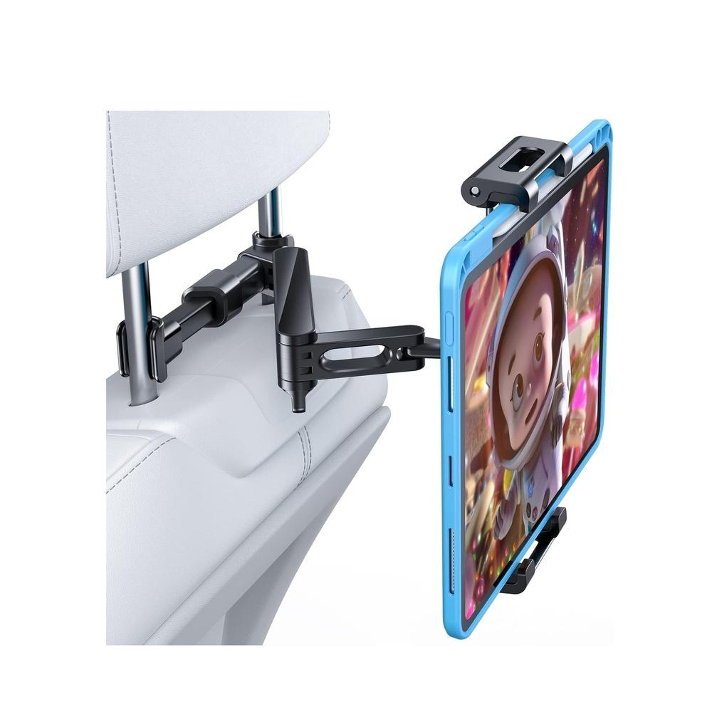 

Car Back Seat Mount Tablet Holder Phone Holder Folding Backseat Tablets Stand for Kids Adjustable Electronic Screen Distance Rotating Viewing Angle C