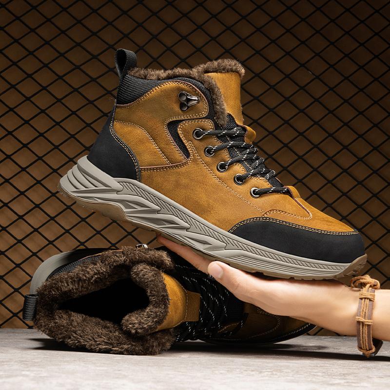 Зимняя мужская повседневная обувь из натуральной кожи — фото 3