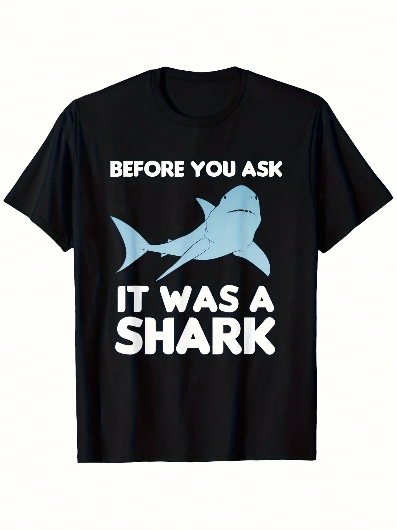 Funny  Amputee T-Shirt - Before You Ask It Was A Shark Saying - Soft Breathable Tee For  &  - Casual Everyday Shirt (Sizes S-XXXL) - Perfect Gift For S разноцветный