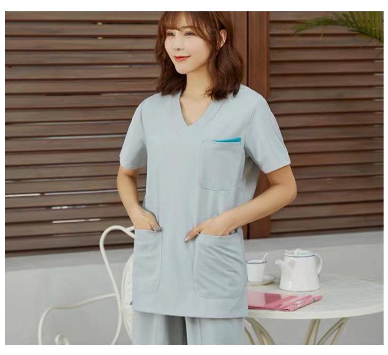 Hochwertiges elastisches schnelltrocknendes antistatisches Scrub-Anzug-Set für Damen & Herren - OP-Kittel & Arbeitskleidung für Kosmetik