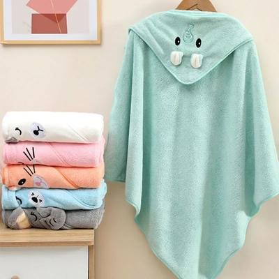 Weiches Badetuch für Baby Saugfähiges Handtuch Neugeborenen Pucktuch Babydecken für Mädchen Jungen Dickes Kapuzenbadetuch Umhang lj