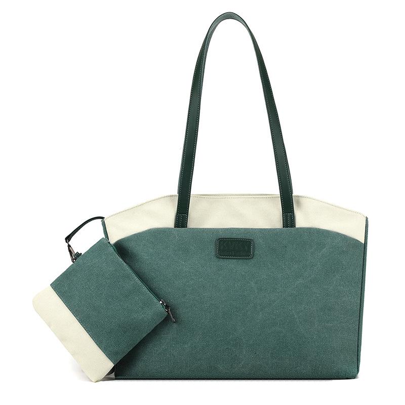 

Холщовая сумка Женская сумка большой емкости Женская сумка-тоут зелёный