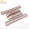 Captiva Stainless Steel Scuff-Resistant Sill Strips – Decorative Welcome Pedal Stickers