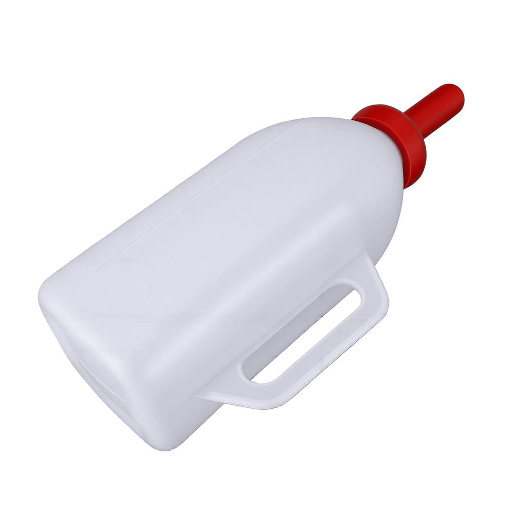 Calf Nursing Bottle 2L Rubber Nipple Calf Milk Feeder Bottle Livestock Supply with Handle for Baby Cattle Lambs Goats