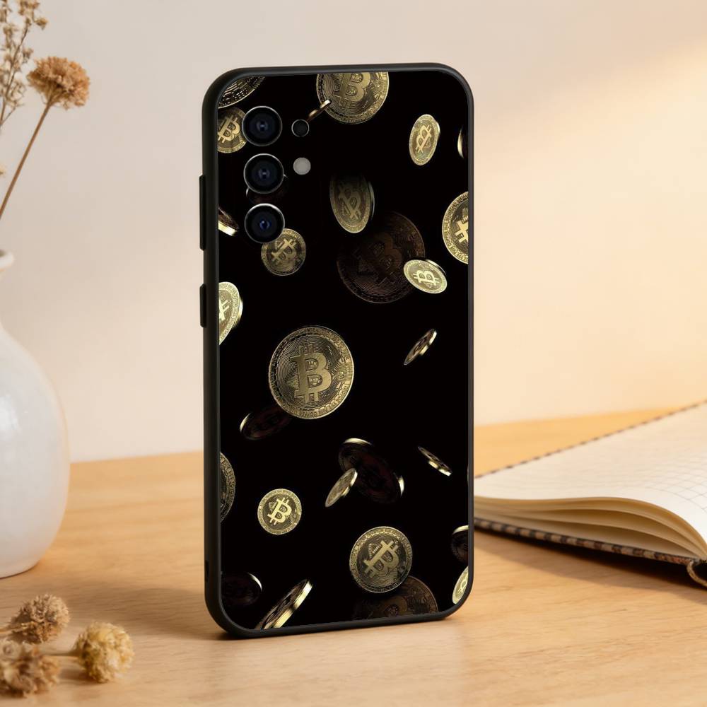 

B-Bitcoin Phone Case For Samsung S25,S24,S21,S22,S23,S30,Ultra,S20,Plus,Fe,Lite,Note,10,Black Cover Samsung S30plus5G