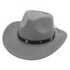 Black Top Hat Western Cowboy Hat Jazz Hat Knight Felt Hat British Retro Woolen Hat