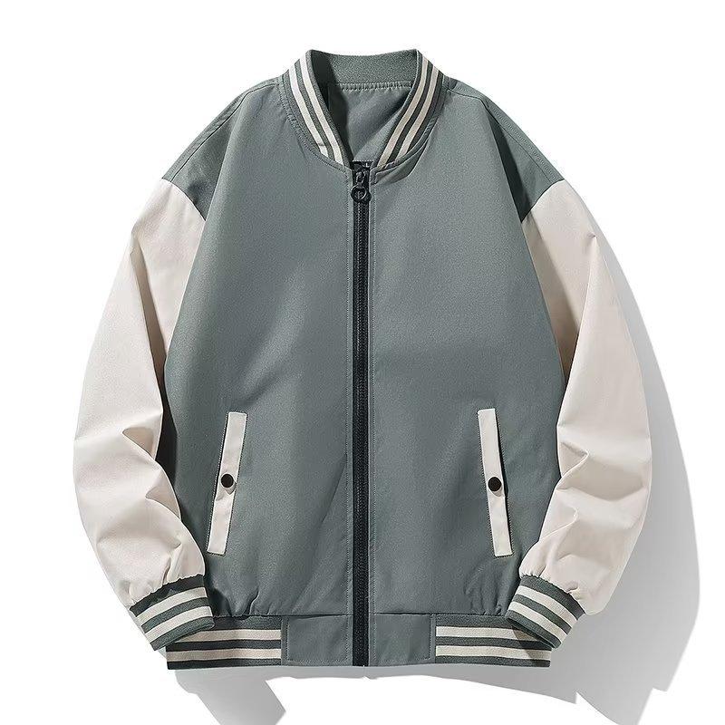 Spring Autumn Men Baseball Jacket Stand Collar Korean Style Casual Jackets and Coats Male Slim Fit Bomber Jacket 5XL