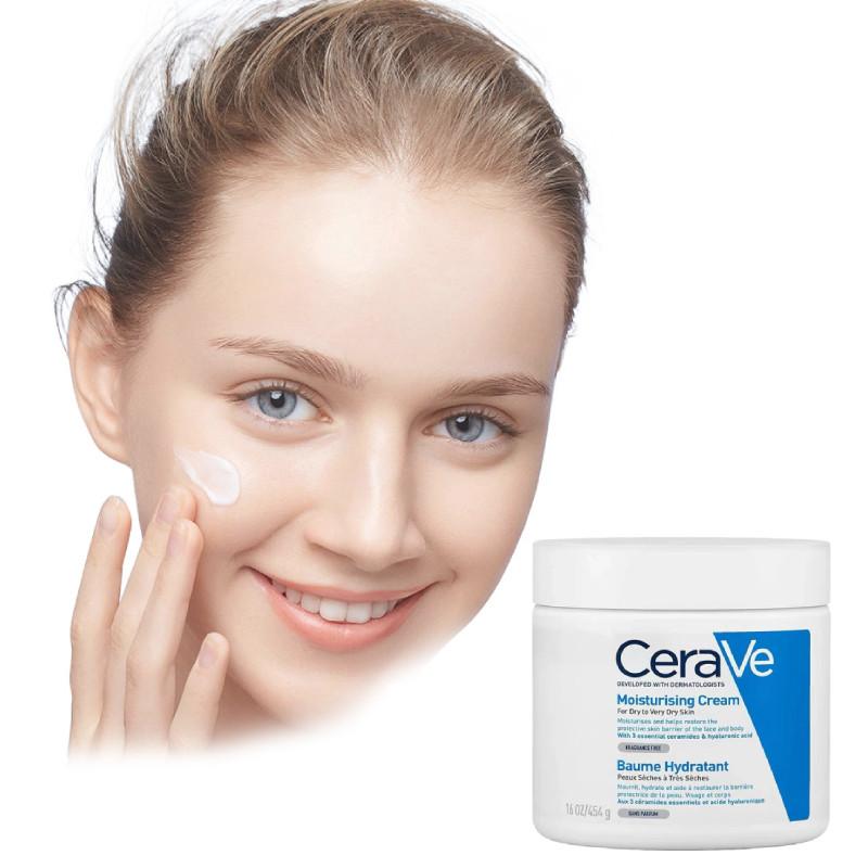 Cerave Hydrating Moisturizing Cream For All Skin Types Lightweight And Nourishing Formula