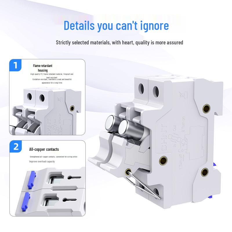 Chint RT28N-32/32X/63/63X DIN Rail Lighted Fuse Holder 1P2P, 10x38mm