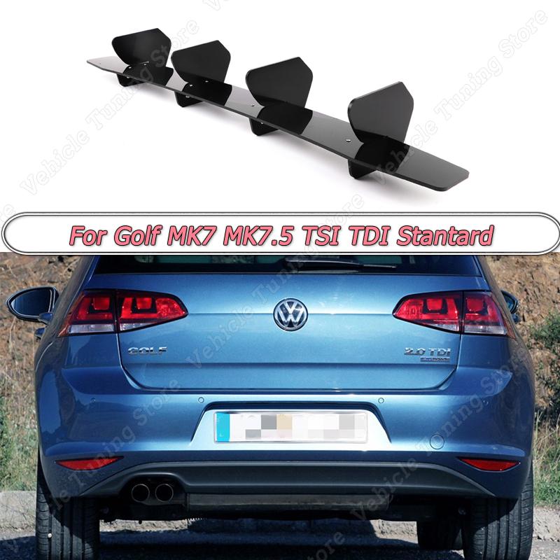 

Для Volkswagen Golf 7 7,5 MK7 MK7.5 Standard TSI TDI 2012-диффузор заднего бампера автомобиля, задние боковые сплиттеры, спойлер для губ