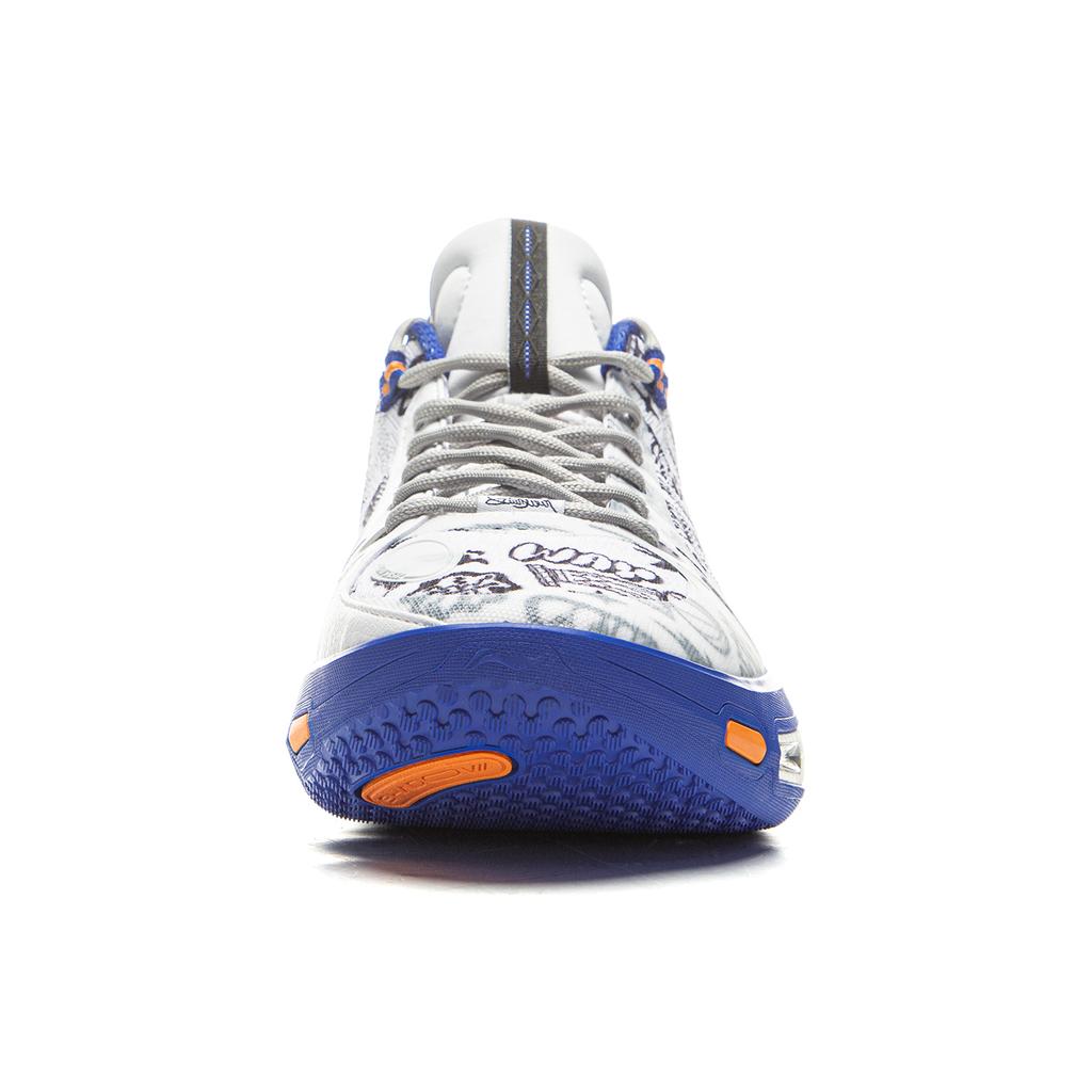 Li Ning Wade Phantom 7 Buty do koszykówki męskie, białe, niebieskie, ABPV011-7