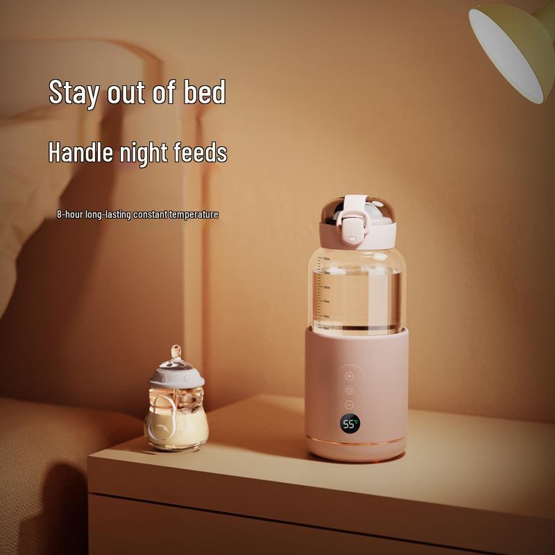 Portable Wireless Baby Formula Maker & Insulated Charging Kettle for Warm Milk On the Go
