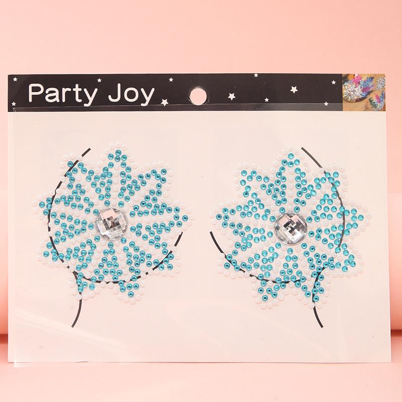 Grenzüberschreitende Karnevals-Gesichts- und Körper-Edelsteinaufkleber: Bindi-, Diamanten- und Edelsteindesigns für Performance-Make-up und Brustdekoration.