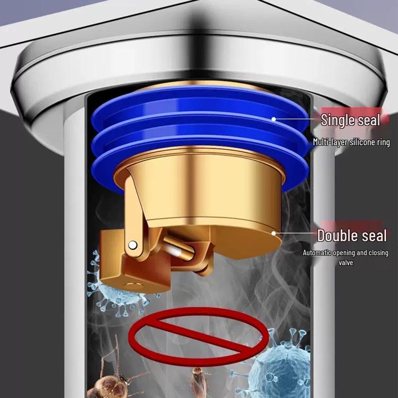 Odor-Blocking Floor Drain Seal and Cover