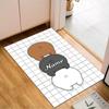 Custom Name Friends Forest Brown Bear Rug for Living Room, Game Rooms, Office, Bedroom, Floor Mat Playful Design, fan gifts Christmas decor