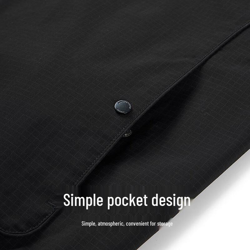 Men's Fine Plaid Baseball Collar Jacket