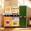 Kids' Sound & Light Kitchen Playset: Simulated Cooking Toy with Spray Effect
