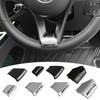 CEJ1 2025 Hot For Benz ABS Car Steering Wheel Emblem Sticker Interior Badge Decoration for Mercedes Benz W205 W168 W108 AMG W176 W204
