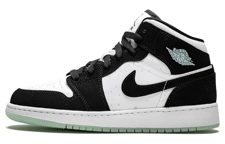 Jordan 1 Mid White Black Teal Tint GS BQ6931-103