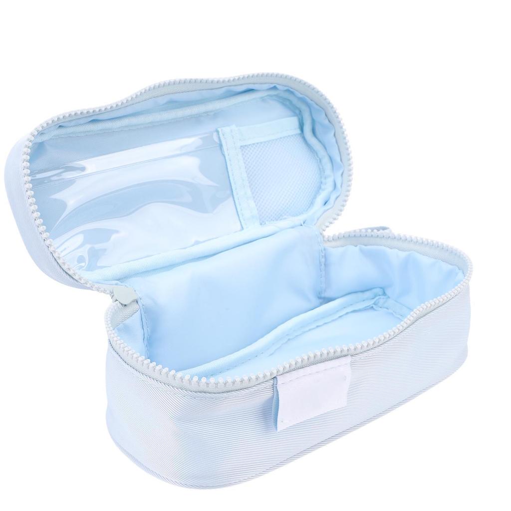 Large Capacity Flip Pen Bag Memory Fabric Vibrant Color Inner Pocket Pencil Holder for School Office Traveling