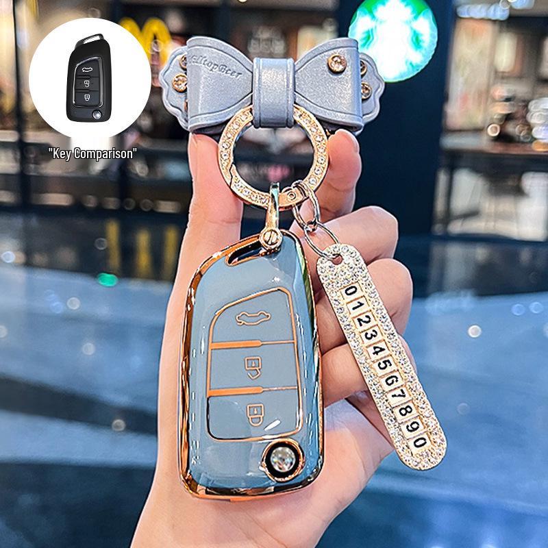 Stylish Key Case for Dongfeng Fengshen AX7, AX3, AX4, AX5, Fengdu MX5, A30 Car Models