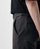 MUSINSA STANDARD Relaxed Tapered Hidden Banding Crop Slacks [Gunmetal]