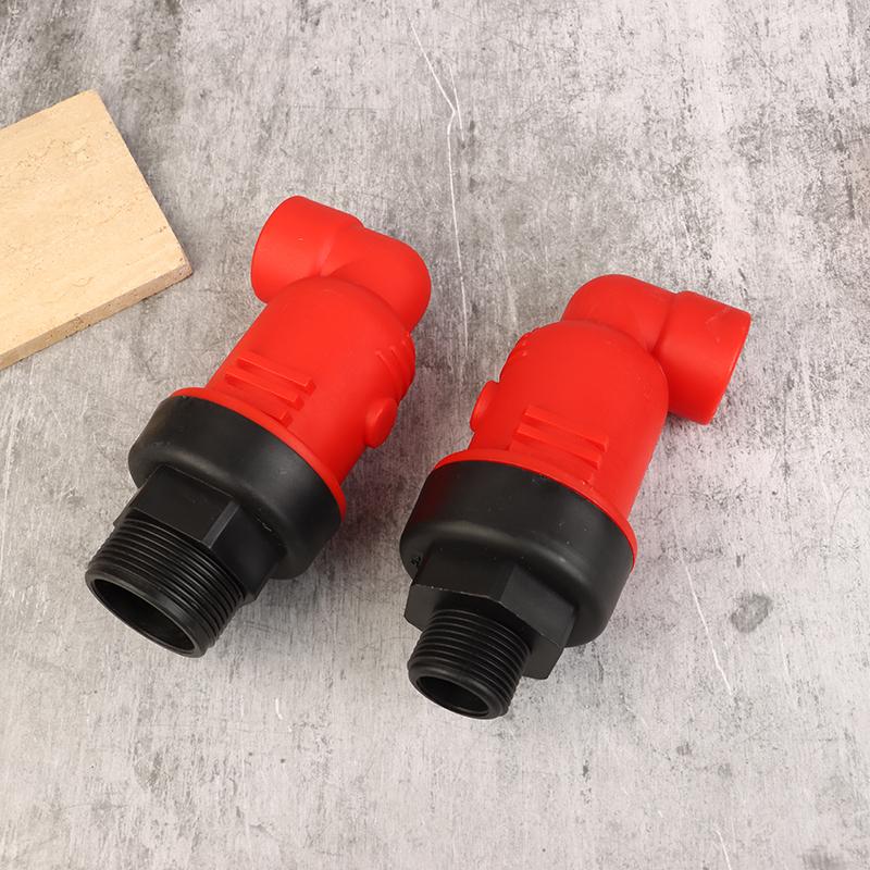 New Red 3/4″ 1″ 1.5″ Plastic Automatic Exhaust Valve Plastic Thread Air Valve Intake Exhaust Valve Accessories Simple Vent Valve