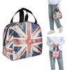 Watercolor Union Jack British Flag Print Insulated Lunch Bag for Women Children Leakproof Food Boxes Thermal Lunch Box Tote