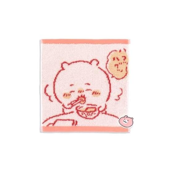 Chiikawa Home Towel Handkerchief Pink Pile Small Size Approx. 20 x 20 cm 41-1180060