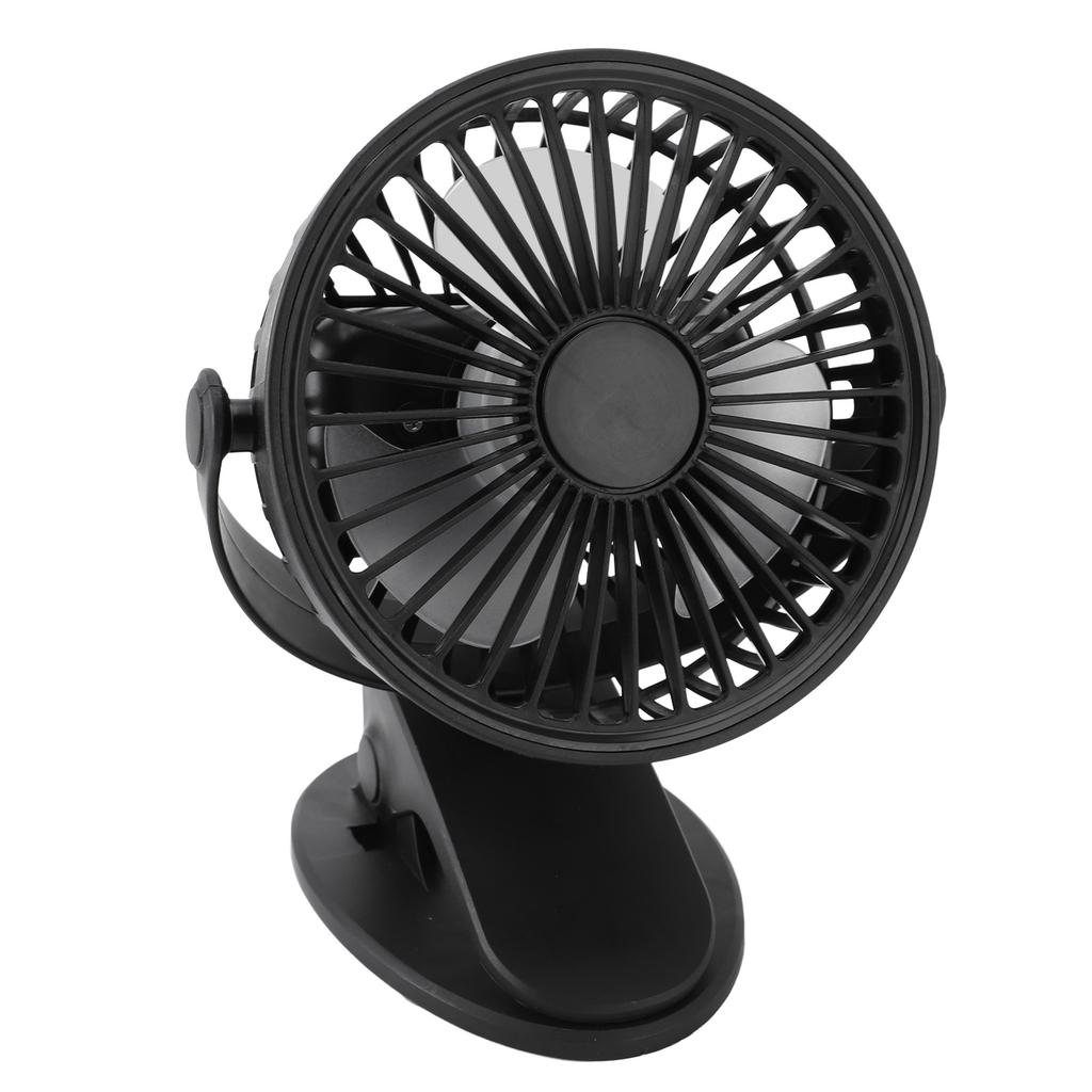 Clip On Fan 360 Degree Rotatable 3 Gears Quiet USB Charging Portable Small Desk Fan for Office