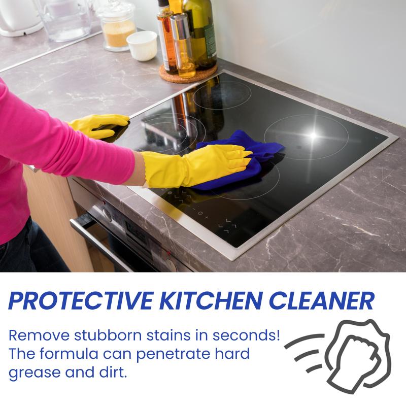 Jue-Fish Kitchen Protective Cleaning Powder, Kitchen Range Hood Stove Faucet Oil Dirt Cleaning Powder one size