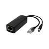 POE Splitter DC5.5 x 2.5mm Plugs 48V to 12V Voltages Converter for Cameras Plastic Housing Overcurrent Protections