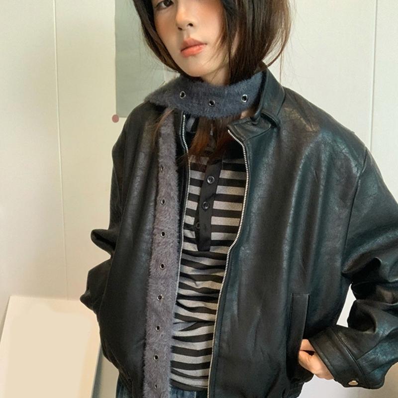 Hollows Knitted Plush Scarf Long Stripe Winter Wrap Acrylic Blend Soft Unisex Accessory For Women Men Kids
