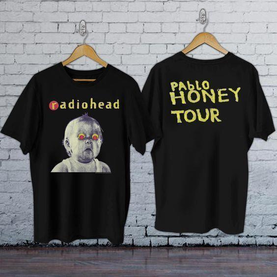1993 Radiohead Music Tour Unisex T-Shirt Gift For All Fans. Unisex T-Shirt XL