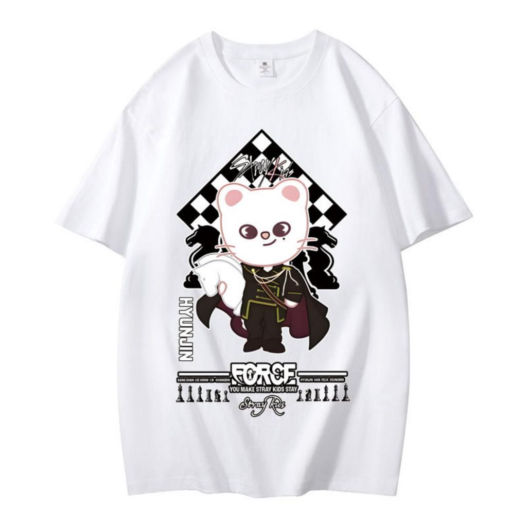 Women's And Men's Unisex Fashion Printed Round Neck Short Sleeve T-Shirt Pullover Top