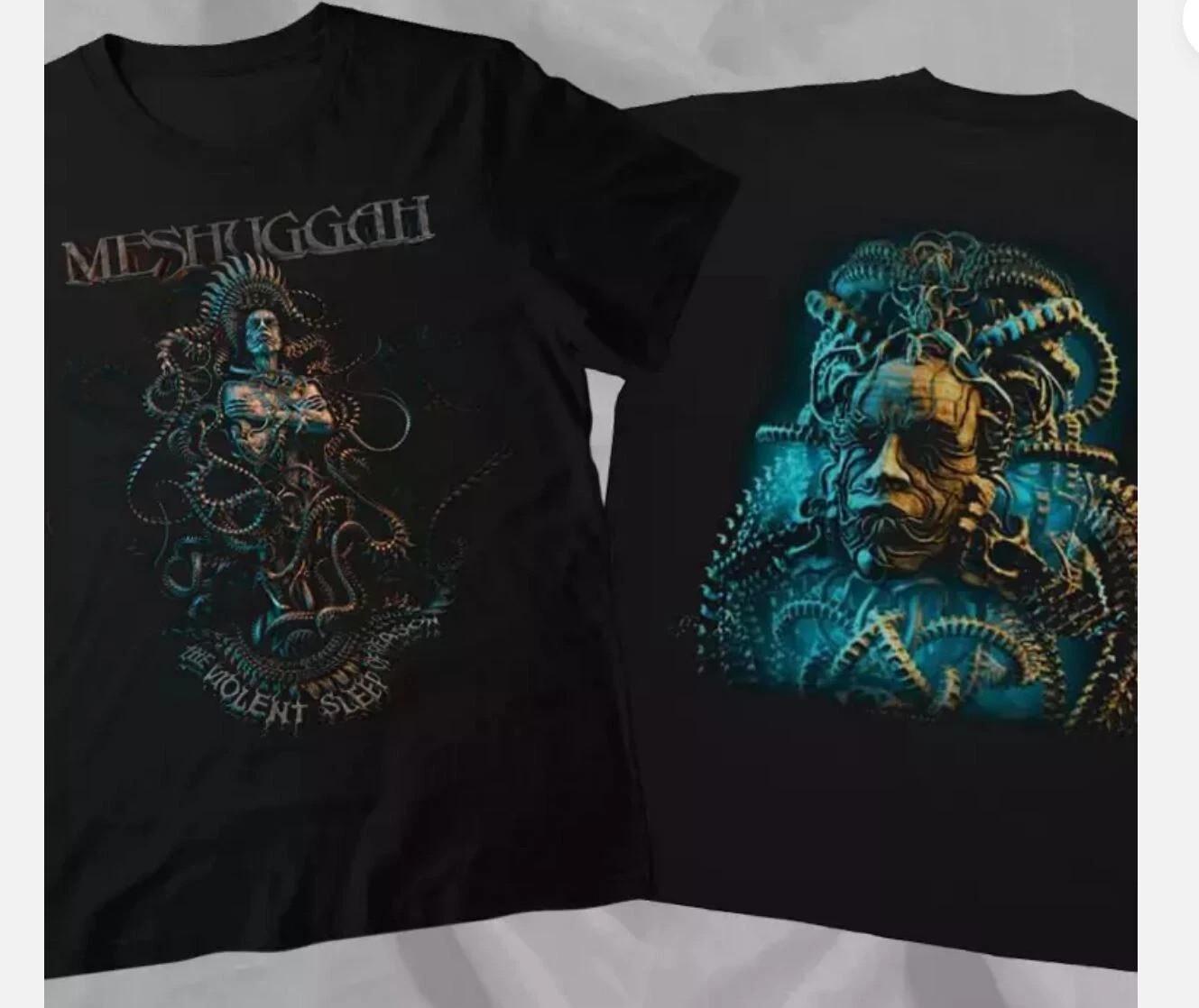 Meshuggah The Violent Sleep of Reason Винтажная Редкая Черная Двусторонняя Футболка M