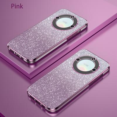 Funda de Lujo Electrochapada con Brillo para Huawei Honor X40 Para Honor X40i X9A Magic 5 Lite Parachoques Suave de TPU Cubierta Trasera Transparente para Teléfono