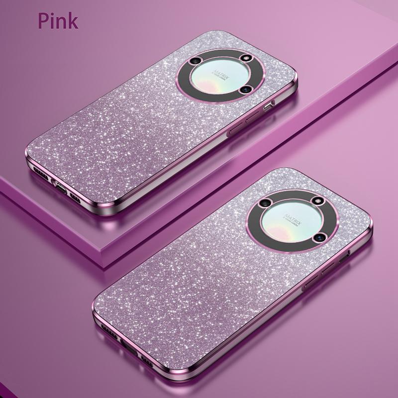 For Huawei Honor X40 Luxury Electroplated Glitter Case For Honor X40i X9A Magic 5 Lite Soft TPU Bumper Clear Phone Back Cover