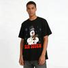 Funny Christmas Snowman Six Seven Gesture Print Casual Top Pure cotton T-shirt