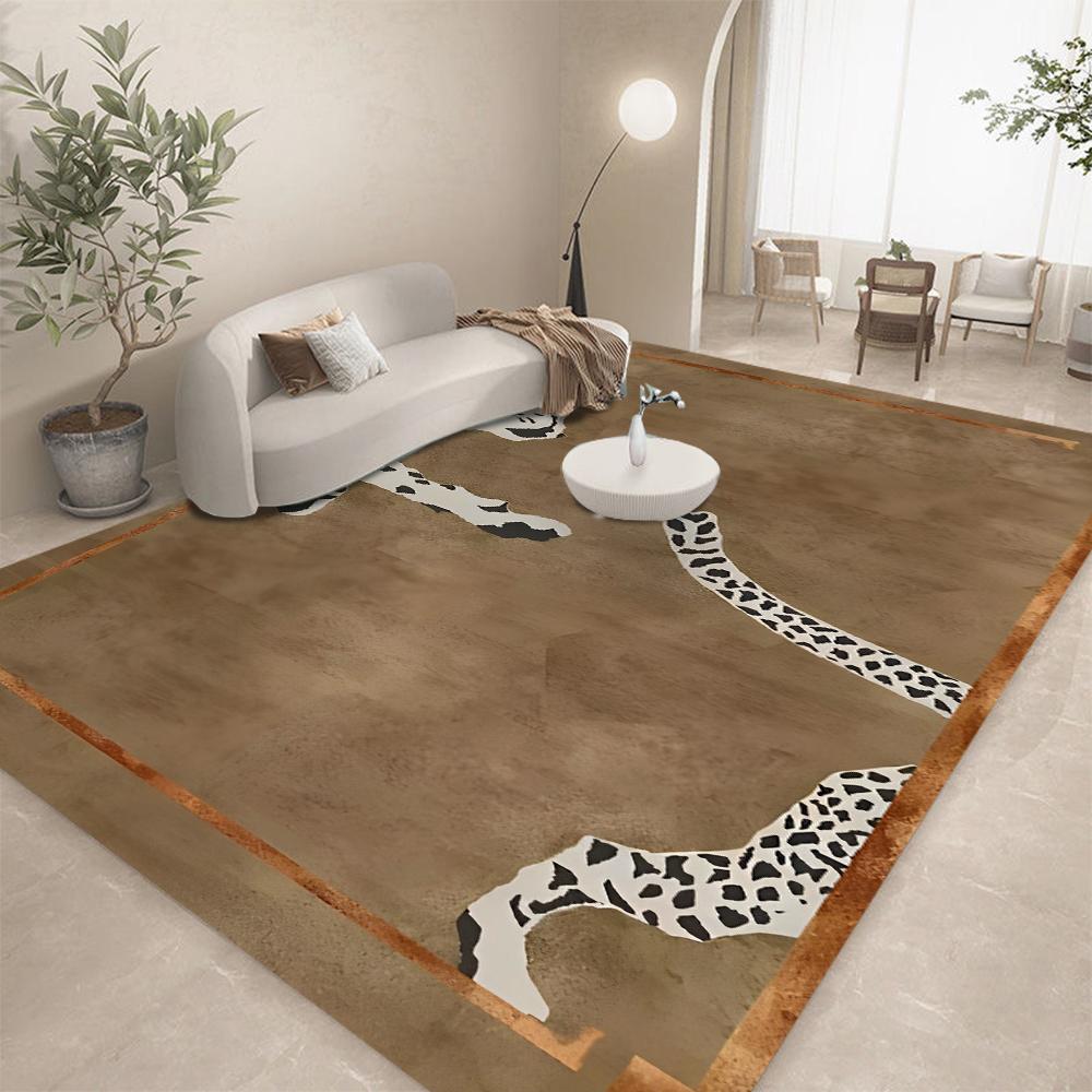 Tapis Tigre Tibétain Tapis de Zone Tapis Tigre Africain Pendaison de Crémaillère pour Buanderie Couloir Salle de Bain Cuisine Tapis de Sol Ménage Décoration Intérieure