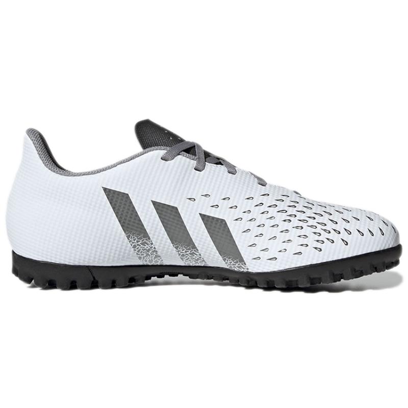 Adidas Predator Freak.4 Turf Soccer Shoes 'Cloud White Iron Metallic Solar Red' Sneakers FY6339