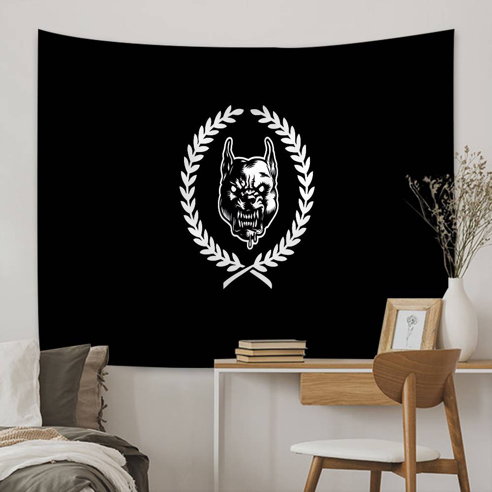 Bone Gabber 100 Colorful Bohemian Wall Tapestry Mandala Dog Theme Decorative Wall Hanging Sheets for Home Decoration