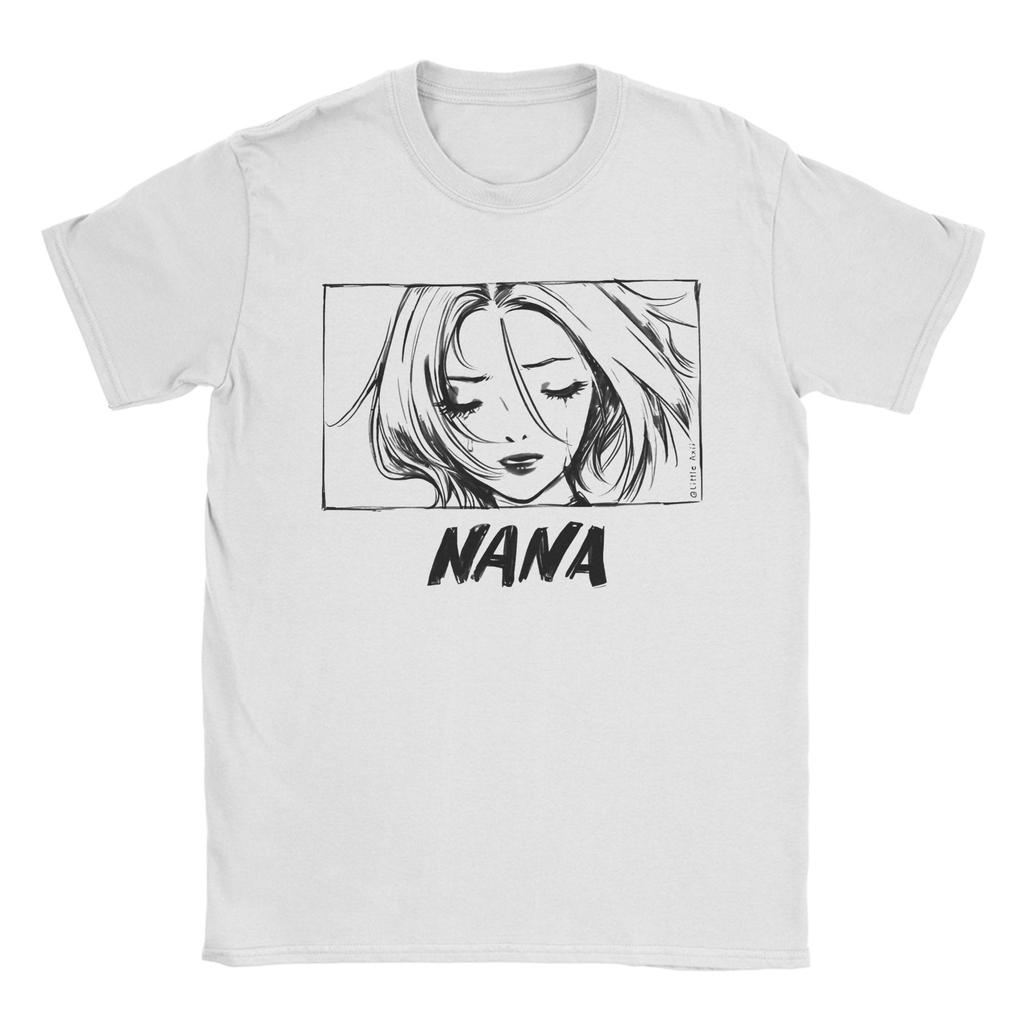 Black Stones Nana Mangaanime T Shirt Men Cotton Tops Casual Osaki Anime Kawaii Cartoon Round Neck Short Sleeve
